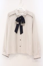 画像1: axes femme / リボンセットブラウス L ベージュ O-26-03-31-1016-AX-BL-IG-OS (1)