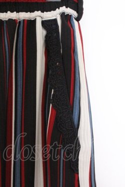 画像2: axes femme / ストライプガウチョパンツ M ネイビー×シロ×アカ O-26-03-31-1017-AX-PA-IG-OS