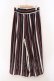 画像3: axes femme / ストライプガウチョパンツ M ネイビー×シロ×アカ O-26-03-31-1017-AX-PA-IG-OS (3)