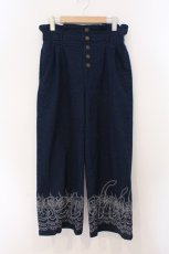 画像1: axes femme / オーナメント刺繍デニムパンツ M インディゴ O-26-03-31-1018-AX-PA-IG-ZT112 (1)