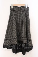 画像1: axes femme / ダブル釦フィッシュテールスカート  クロ O-26-03-31-1019-AX-SK-IG-ZT096 (1)