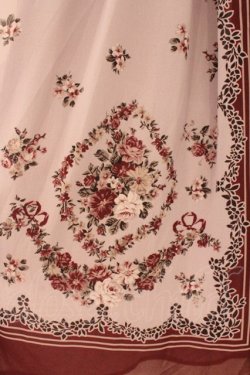 画像2: axes femme / ブーケパネル柄スカート  ワイン×ピンク O-26-03-31-1020-AX-SK-IG-OS