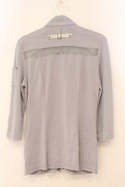 画像4: Ozz Croce / ドラゴンプリントメッシュジップトップス  グレー O-26-03-31-1021-OO-TO-IG-OS