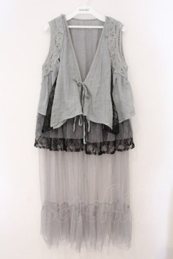 画像1: axes femme / フェリーク風ジレ F グレー系 O-26-03-31-1003-AX-TO-OW-OS