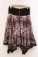 画像4: Rozen Kavalier / レースプリント起毛アシメスカート  ワイン系 O-26-03-31-1024-OO-SK-IG-OS (4)