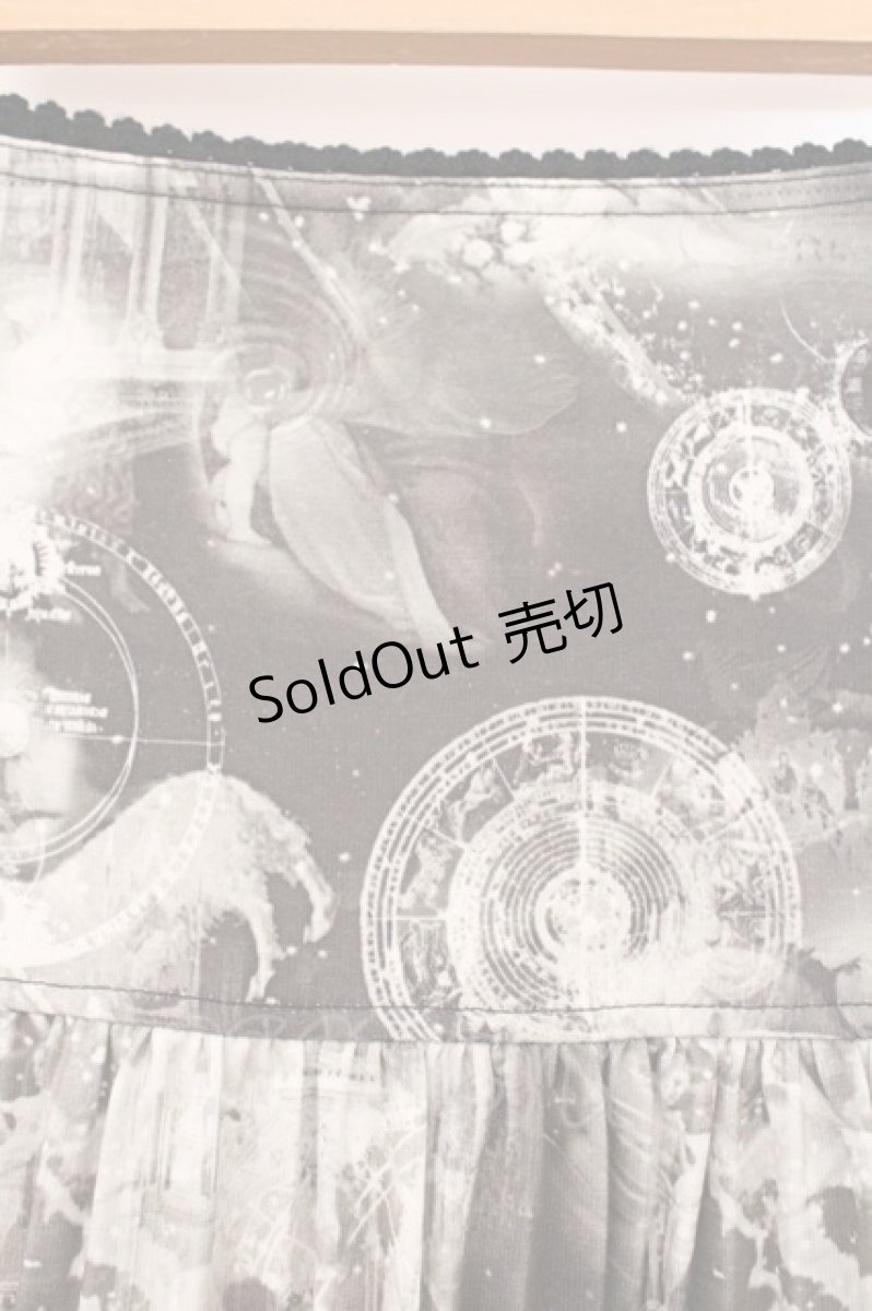 画像2: Ozz Croce / プリントプリーツスカート  ベージュ×ブラック系 O-26-03-31-1027-OO-SK-IG-OS (2)