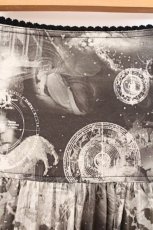 画像2: Ozz Croce / プリントプリーツスカート  ベージュ×ブラック系 O-26-03-31-1027-OO-SK-IG-OS (2)