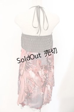 画像3: Ozz Croce / 和柄プリーツスカート  グレー×レッド系 O-26-03-31-1028-OO-SK-IG-OS