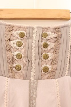 画像2: Rozen Kavalier / フェザープリントナポレオンスカート  ピンクベージュ系 O-26-03-31-1029-OO-SK-IG-OS