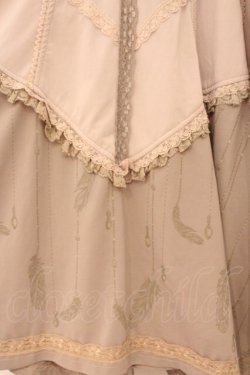 画像3: Rozen Kavalier / フェザープリントナポレオンスカート  ピンクベージュ系 O-26-03-31-1029-OO-SK-IG-OS