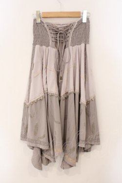 画像4: Rozen Kavalier / フェザープリントナポレオンスカート  ピンクベージュ系 O-26-03-31-1029-OO-SK-IG-OS