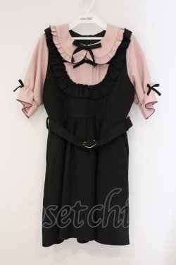 画像1: DearMyLove / お茶会フリルリボンワンピース M クロ O-26-03-31-007-EL-OP-IG-OS