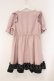 画像3: DearMyLove / ハートレースアップフリルワンピース M ピンク×クロ O-26-03-31-008-EL-OP-IG-OS (3)