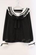 DearMyLove / レースフリルリボンセーラーブラウス M クロ×シロ O-26-03-31-010-EL-BL-IG-OS