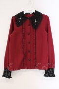 DearMyLove / クロス刺繍襟ブラウス M ワイン×クロ O-26-03-31-011-EL-BL-IG-OS