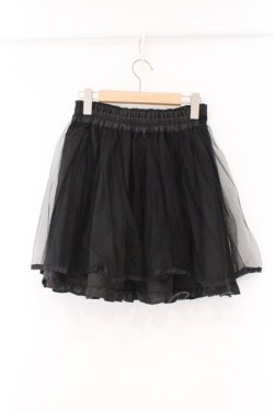 画像3: Secret Honey / レース配色チュールスカート 2 クロ O-26-03-31-002-CA-SK-OW-OS