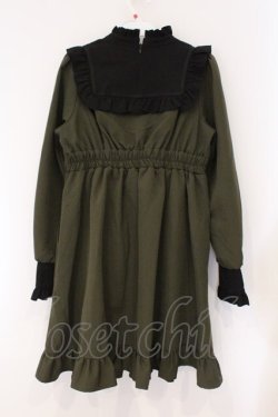画像3: DearMyLove / クロス刺繍シスターワンピース M カーキグリーン O-26-03-31-021-EL-OP-IG-OS