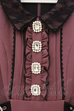 画像2: DearMyLove / キラキラビジューレース重ねフリルワンピース M(膝上) パープル O-26-03-31-022-EL-OP-IG-OS