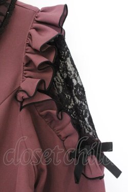 画像3: DearMyLove / キラキラビジューレース重ねフリルワンピース M(膝上) パープル O-26-03-31-022-EL-OP-IG-OS