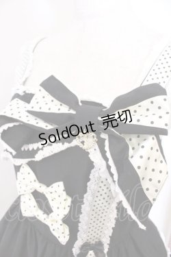 画像2: BABY,THE STARS SHINE BRIGHT / ねこくみゃちゃんからのPresent Ribbonジャンパースカート  クロ O-26-04-01-037-BA-OP-IG-OS