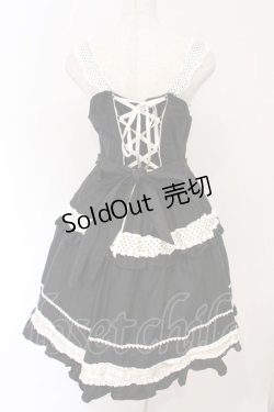 画像4: BABY,THE STARS SHINE BRIGHT / ねこくみゃちゃんからのPresent Ribbonジャンパースカート  クロ O-26-04-01-037-BA-OP-IG-OS