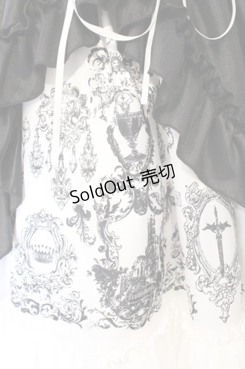 画像2: ATELIER PIERROT / Secret Chamber Corset 　ジャンパースカート 1 ブラック×ホワイト O-26-04-01-041-EL-OP-IG-OS (2)