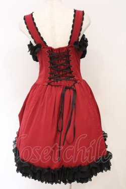 画像2: ATELIER PIERROT / Eternal Waltzジャンパースカート  レッド×ブラック O-26-04-01-042-EL-OP-IG-OS