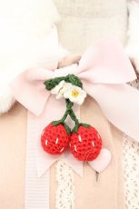 画像2: BABY,THE STARS SHINE BRIGHT / ゆらゆらいちごのうさみみコートワンピース  ピンク O-26-04-01-043-BA-CO-IG-ZTC019 (2)