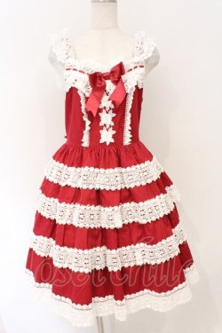 画像1: BABY,THE STARS SHINE BRIGHT / エリザベスジャンパースカート  えんじ O-26-04-01-044-BA-OP-IG-OS