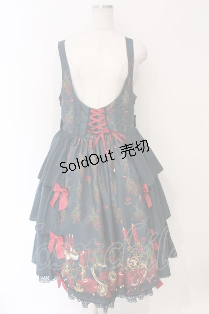 画像1: metamorphose / 【プラスサイズ】Rosy Gem〜魅惑のりんご〜フロントあきジャンパースカート 2 ビショップグリーン O-26-04-01-047-ME-OP-OW-OS (1)