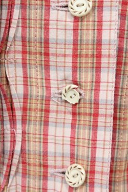 画像3: PINK HOUSE / チェックフート付き長袖ワンピース  ピンク O-26-04-01-049-LO-OP-OW-OS