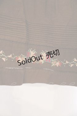 画像2: PINK HOUSE / スウェーデン刺繍使いスカート  ブラウン O-26-04-01-054-LO-SK-OW-OS