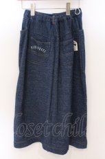 画像2: PINK HOUSE / 刺繍使いスウェットスカート  ブルー O-26-04-01-055-LO-SK-OW-ZT656 (2)