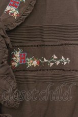 画像2: PINK HOUSE / スウェーデン刺繍使いブラウス  ブラウン O-26-04-01-056-LO-BL-OW-ZT656 (2)