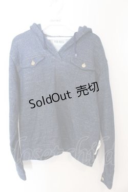 画像1: PINK HOUSE / デニム調スウェットパーカー  インディゴ O-26-04-01-060-LO-TO-OW-OS