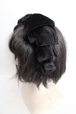 画像2: Hoshibako Works / お人形風ラッピングリボンカチューシャ  クロ O-26-04-01-007-LO-AC-IG-OS