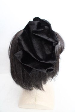 画像3: Hoshibako Works / お人形風ラッピングリボンカチューシャ  クロ O-26-04-01-007-LO-AC-IG-OS