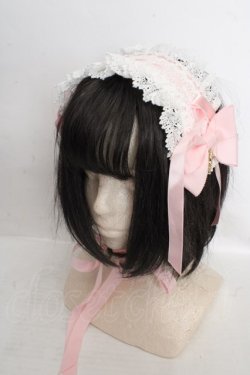 画像1: BABY,THE STARS SHINE BRIGHT / プリンセスドロップヘッドドレス  ピンク×シロ O-26-04-01-010-BA-AC-IG-OS