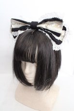 画像1: BABY,THE STARS SHINE BRIGHT / ねこくみゃちゃんからのPresent Ribbonカチューシャ  クロ O-26-04-01-014-BA-AC-IG-OS (1)