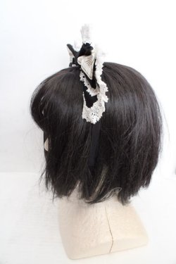 画像2: BABY,THE STARS SHINE BRIGHT / ねこくみゃちゃんからのPresent Ribbonカチューシャ  クロ O-26-04-01-014-BA-AC-IG-OS