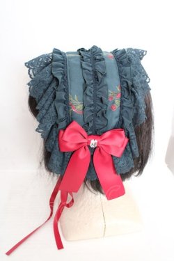 画像2: metamorphose / Rosy Gem〜魅惑のりんご〜レースフリルヘッドドレス  ビショップグリーン O-26-04-01-002-ME-AC-OW-OS