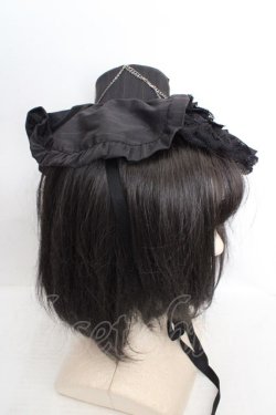 画像3: MARBLE / チェーンデコレーション十字架付き小帽子  チャコールグレー O-26-04-01-015-GO-AC-IG-OS