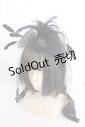 MARBLE / ベール付きエレガンスゴシックミニハット  ブラック O-26-04-01-016-GO-AC-IG-OS