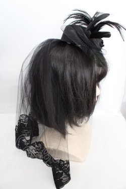 画像4: MARBLE / ベール付きエレガンスゴシックミニハット  ブラック O-26-04-01-016-GO-AC-IG-OS