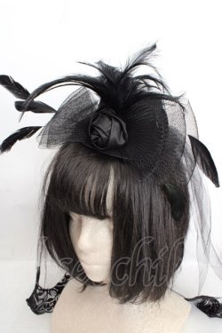 画像5: MARBLE / ベール付きエレガンスゴシックミニハット  ブラック O-26-04-01-016-GO-AC-IG-OS