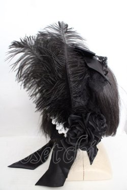 画像2: Triple fortune / ドールボンネット  ブラック O-26-04-01-017-EL-AC-IG-OS