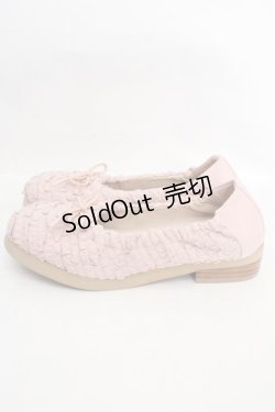 画像2: PINK HOUSE / フリル使いバレエシューズ 3(M) ピンク O-26-04-01-018-LO-SH-IG-OS