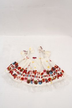 画像3: BABY,THE STARS SHINE BRIGHT / くみゃちゃんのDokiDoki Christmas Party柄くみゃちゃんジャンパースカート  オフシロ O-26-04-01-019-BA-ZA-IG-OS