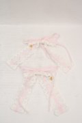 BABY,THE STARS SHINE BRIGHT / Eleonoreリボンクリップ  ピンク×シロ O-26-04-01-020-BA-AC-IG-OS