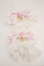 画像1: BABY,THE STARS SHINE BRIGHT / Patissiere Bonbon Ribbonお袖とめ  ピンク×シロ O-26-04-01-021-BA-OP-IG-OS (1)